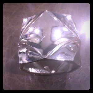 Structured Silver Cuff